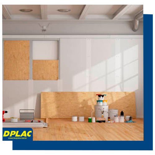 projeto de gesso acartonado da Dplac construção a seco